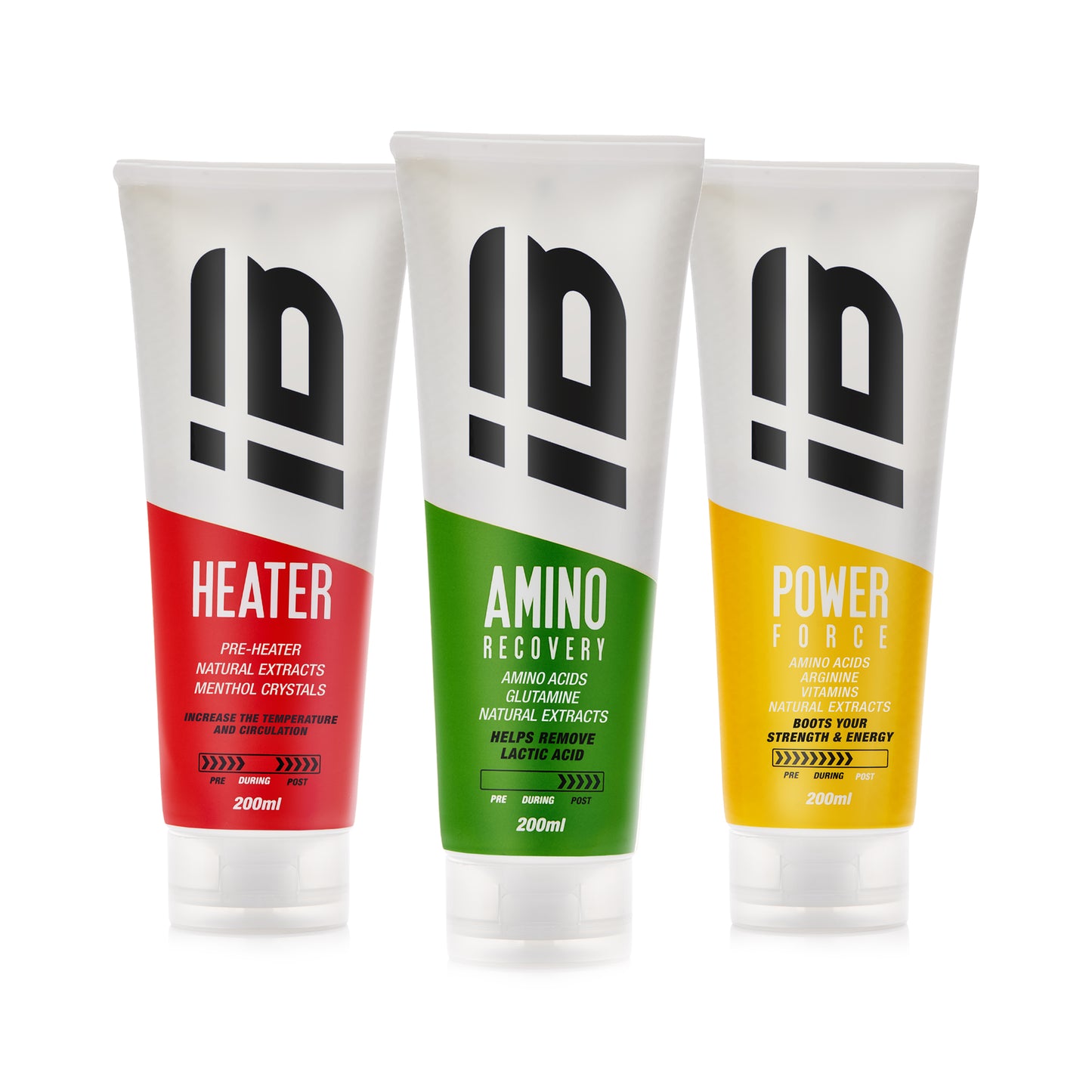KIT 3 Creams (Heater + Amino + Power) - INBIKE - IB PERFORMANCE SPORTS